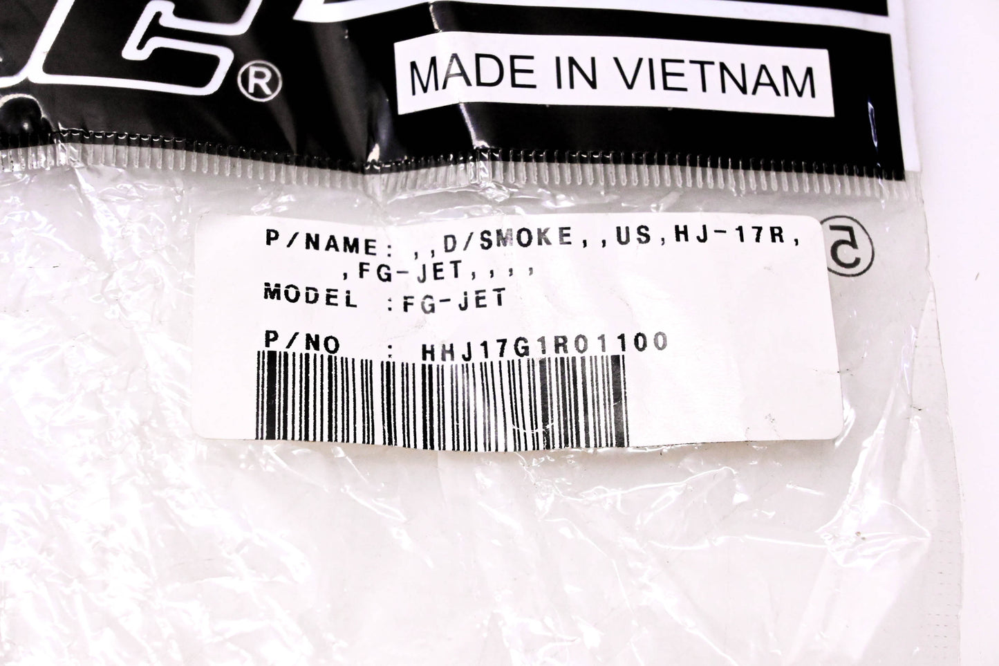 HJC FG-JET, HJ-17R Dark Smoke Shield NOS