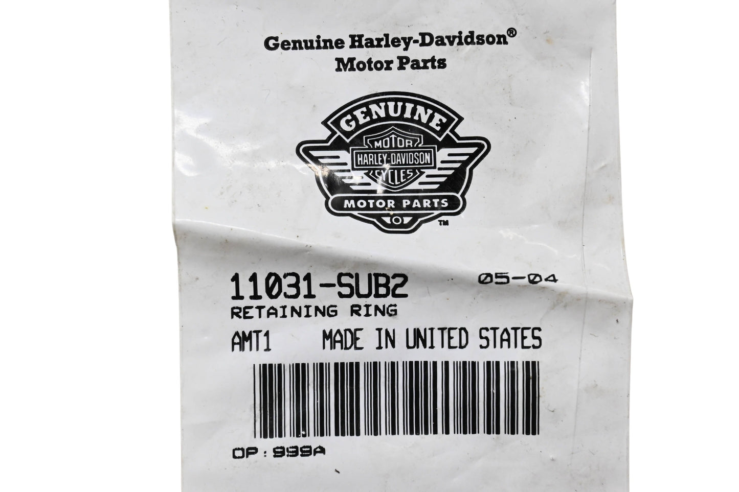 New OEM Harley-Davidson 11031-SUB2 Two Retaining Rings NOS