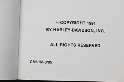 OEM Harley-Davidson 99483-92, CMI-1M-8/05 Service Manual 1991 & 1992 FLT/FXR Models