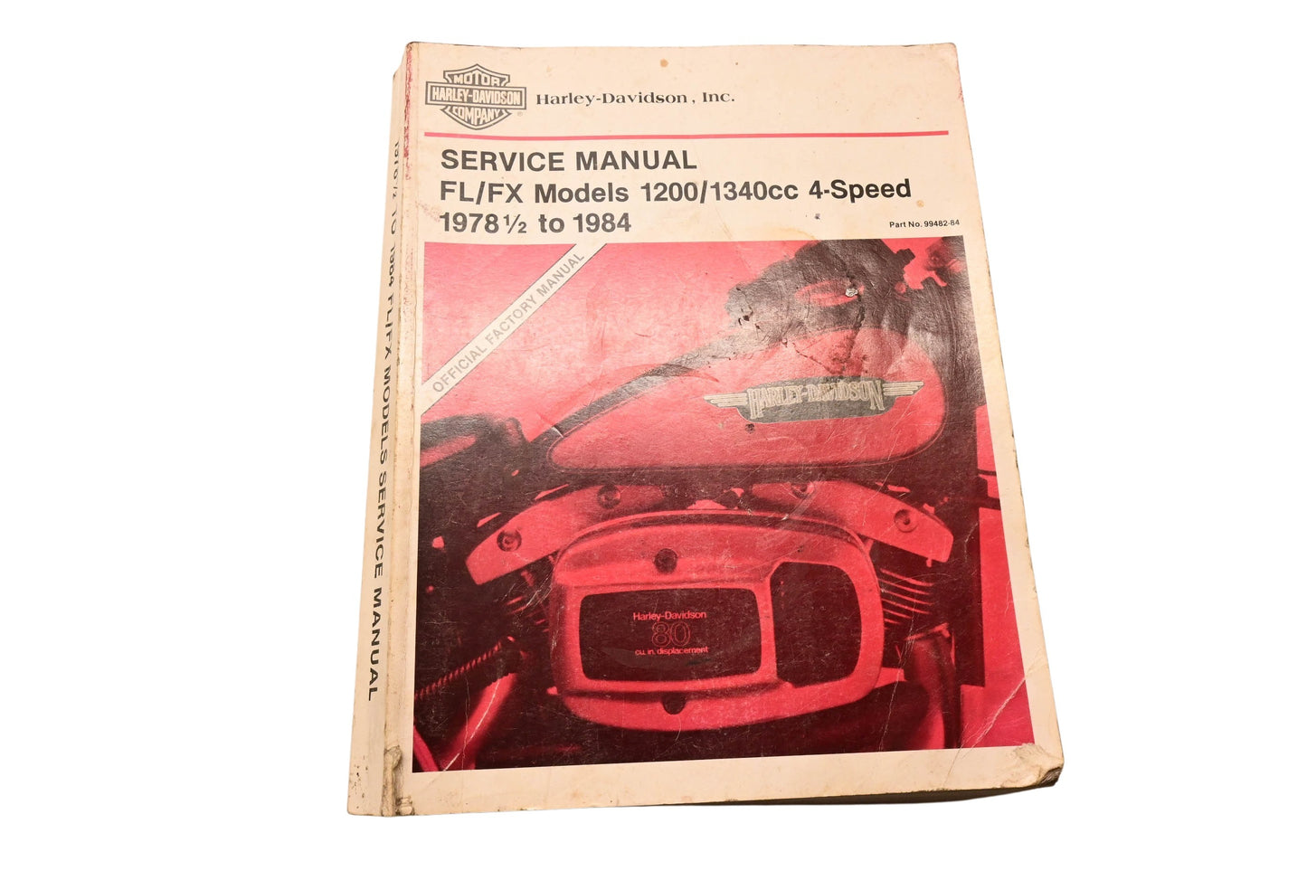 OEM Harley-Davidson 99482-84, CMI-4M-6/96 Service Manual FL/FX Models 1200/1340cc 4-Speed 1978-1/2 to 1984