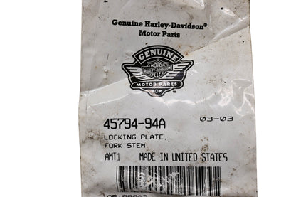 New OEM Harley-Davidson 45794-94A Locking Plate NOS