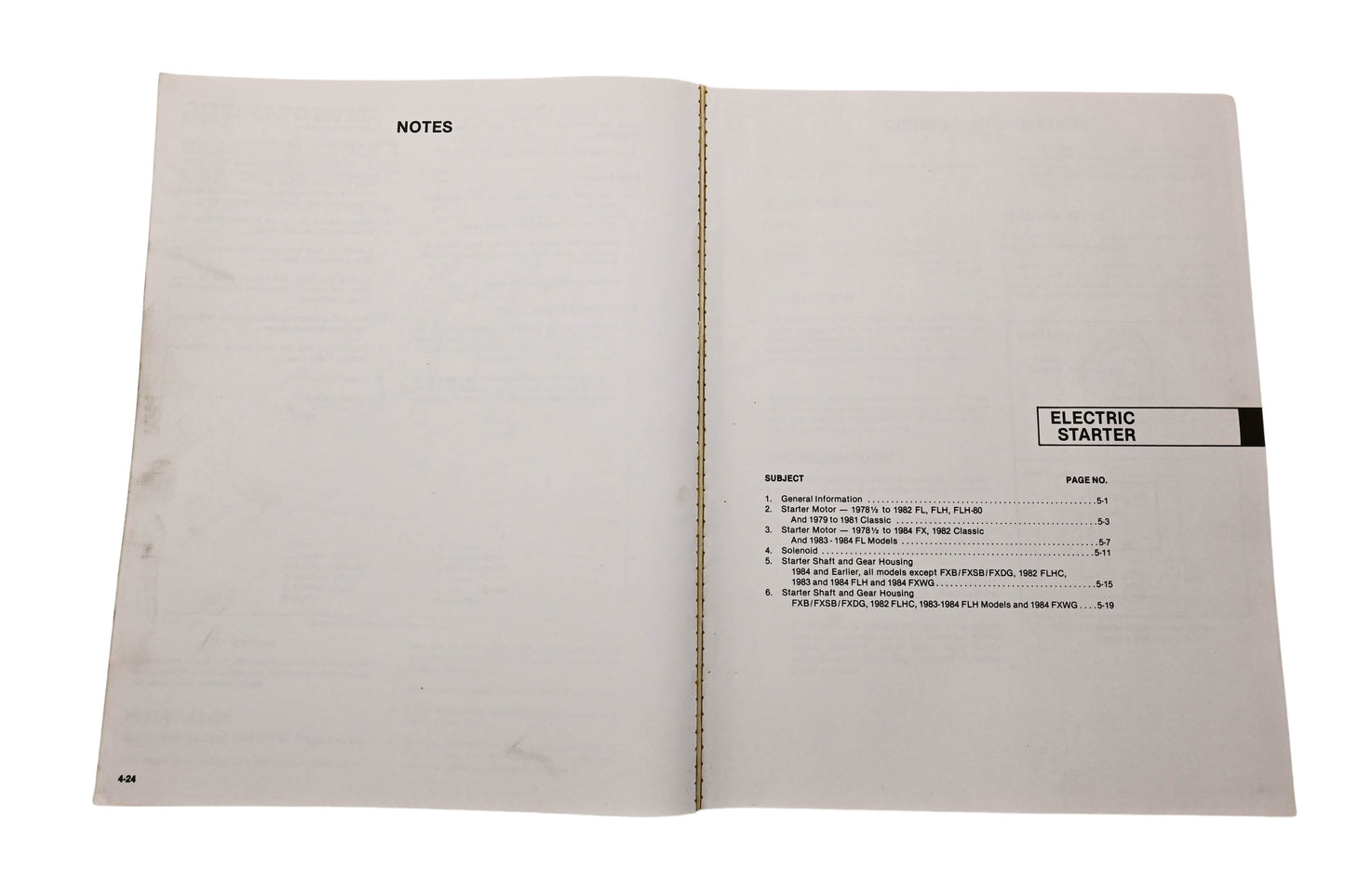 OEM Harley-Davidson 99482-84, CMI-4M-6/96 Service Manual FL/FX Models 1200/1340cc 4-Speed 1978-1/2 to 1984