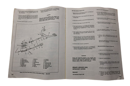 OEM Harley-Davidson 99484-85, HG-4.5M-3/91 Service Manual XL/XR Models 1000cc 4-Speed 1979 to 1985