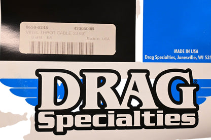 Drag Specialties 0650-0348, 4330500B Vinyl Throttle Cable NOS