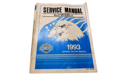 OEM Harley-Davidson 99484-93 Official Factory Service Manual XLH Models 1993