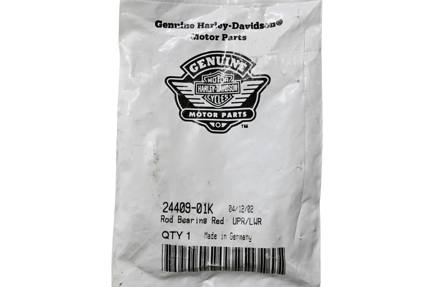 New OEM Harley-Davidson 24409-01K Rod Bearing Red NOS