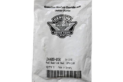 New OEM Harley-Davidson 24409-01K Rod Bearing Red NOS