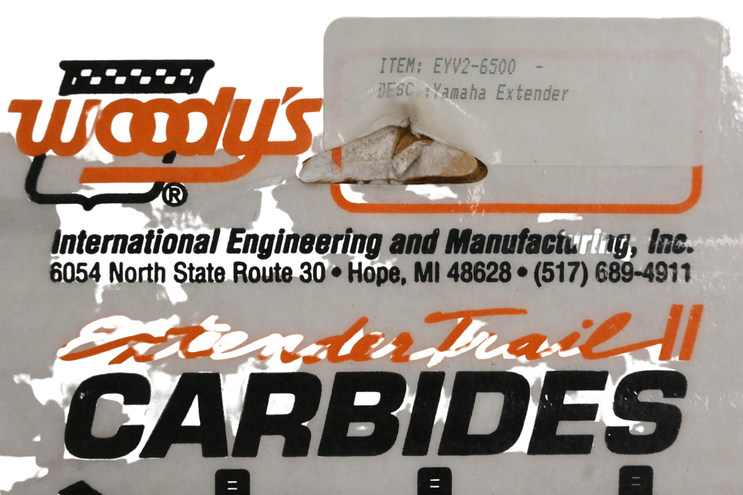 Woody's EYV2-6500 Wear Bar Runner Kit NOS