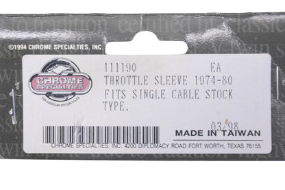 Chrome Specialties 111190, 11-1190 White Throttle Sleeve NOS