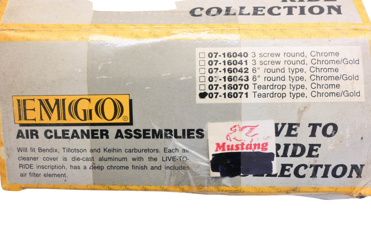 Emgo 07-16071 Air Cleaner Kit NOS