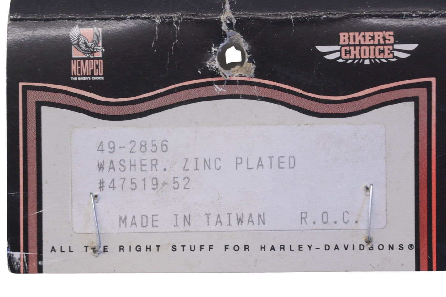 Bikers Choice 49-2856, 492856 Zinc Plated Washer NOS