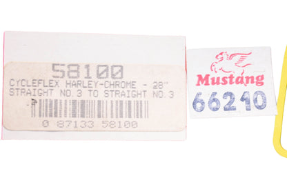 Russell 58100, 66210 28'' Chrome Braided Cable NOS