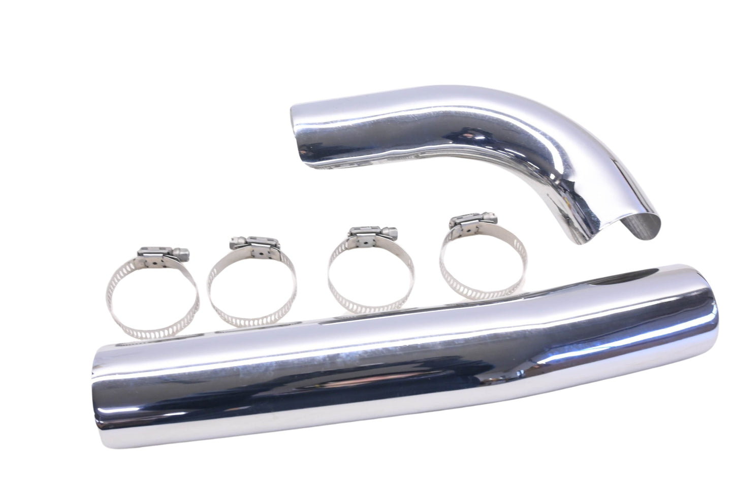 Samson 67229, H-217 Chrome Two-Piece Heat Shield Kit NOS