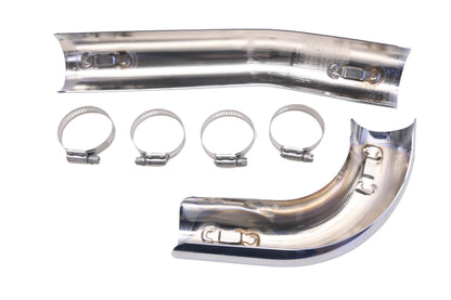 Samson 67229, H-217 Chrome Two-Piece Heat Shield Kit NOS