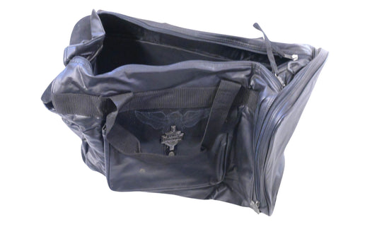 Mustang 13160 Harley Davidson Black Leather Duffle NOS