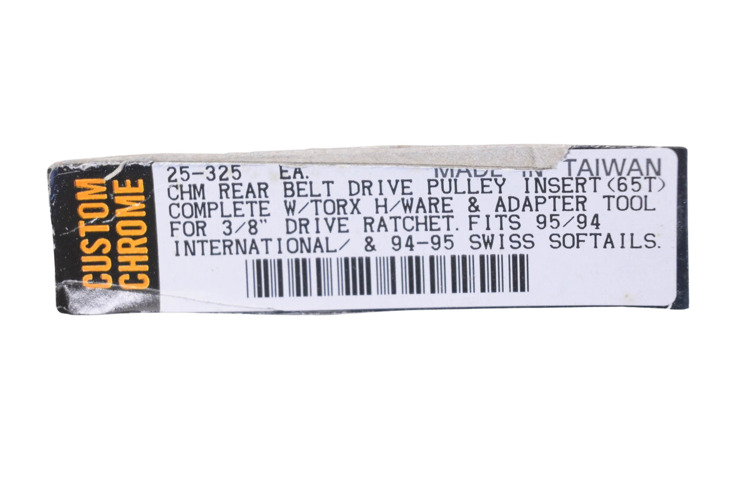 Custom Chrome 25-325, 25325 Chrome Rear Belt Pulley Kit NOS