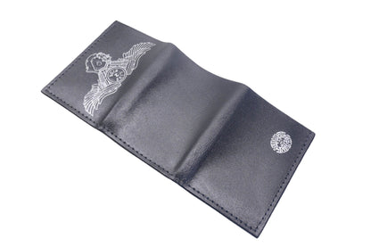 Mustang IM007-12 Engine "Live 2 Ride" Leather Wallet NOS
