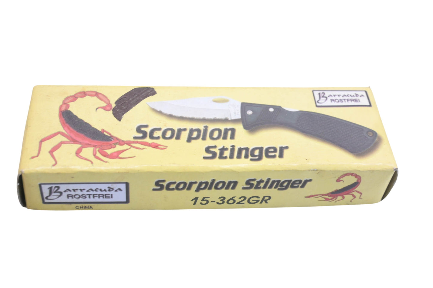 Barracuda Rostfre 15-362GR, 440SS 4'' Scorpion Stinger Folding Pocket Knife NOS