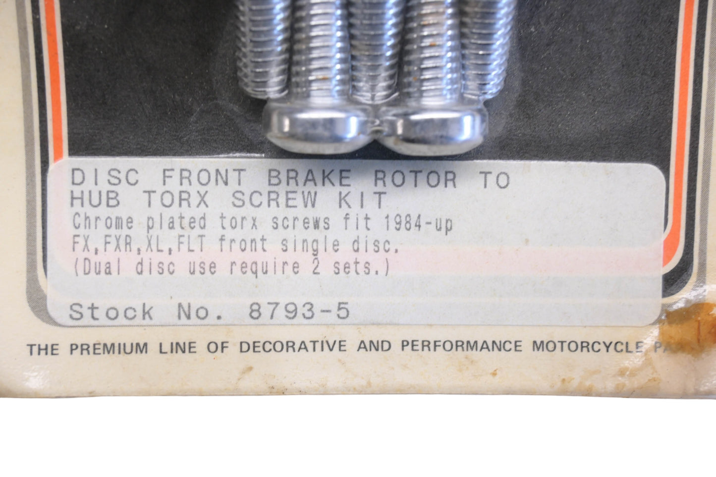 Colony 8793-5 Front Brake Rotor Screw Kit NOS