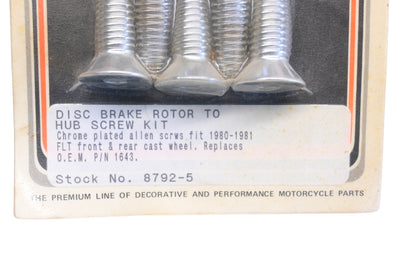 Colony 8792-5, 1643 Brake Rotor Hub Screw Kit NOS