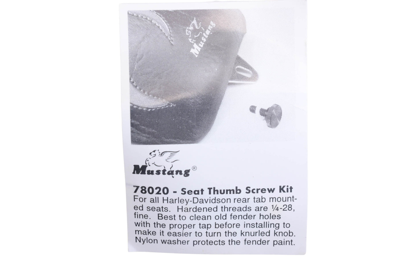 Mustang 78020 Seat Thumb Screw Kit NOS