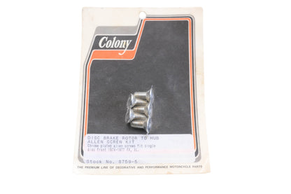 Colony 8759-5, 04-4279 Brake Rotor Hub Allen Screw Kit NOS