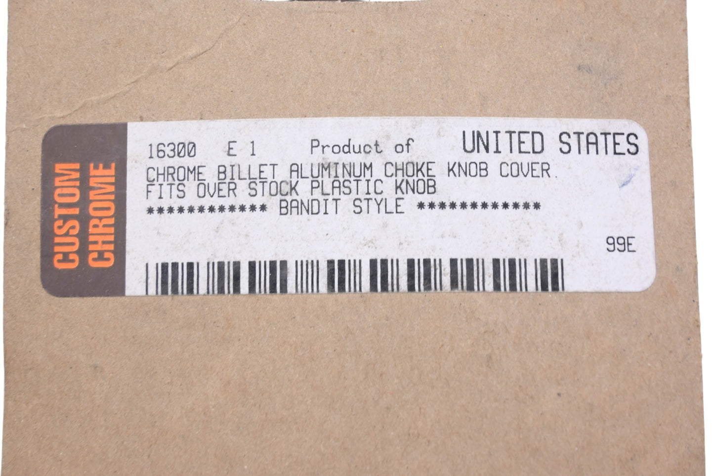 Landmark LM 001-90, 16300 Chrome Choke Knob Cover NOS