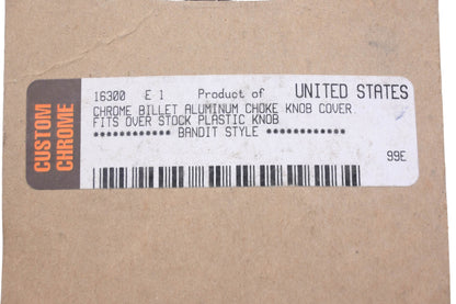 Landmark LM 001-90, 16300 Chrome Choke Knob Cover NOS