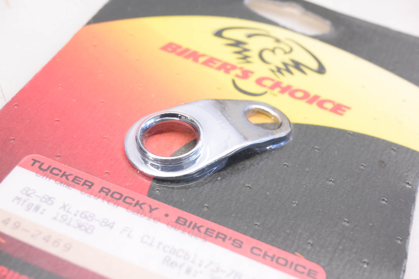 Biker's Choice 19136B, 38623-68T, 49-2469 Chrome Clutch Cable Guide NOS