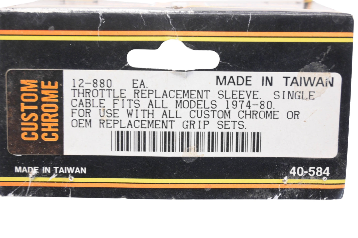 Custom Chrome 12-880, 12880, 40-584 Black Throttle Replacement Sleeve NOS