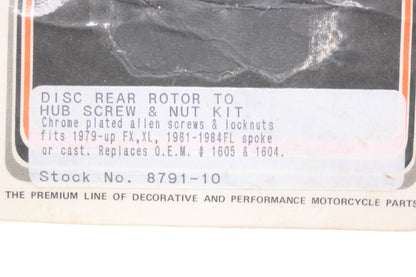 Colony 8791-10 Disc Rear Rotor To Hub Screws Qty 5 NOS