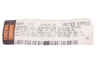 Custom Chrome 53973, 8990, FC69945 Camshaft Ball Bearing Kit NOS