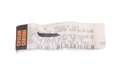 Custom Chrome 13-210, 13210 3/8'' Universal Black Clips Qty 2 NOS