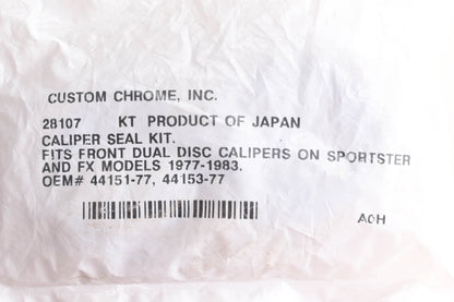 Custom Chrome 28107, 44151-77, 44153-77 Caliper Seal Kit NOS