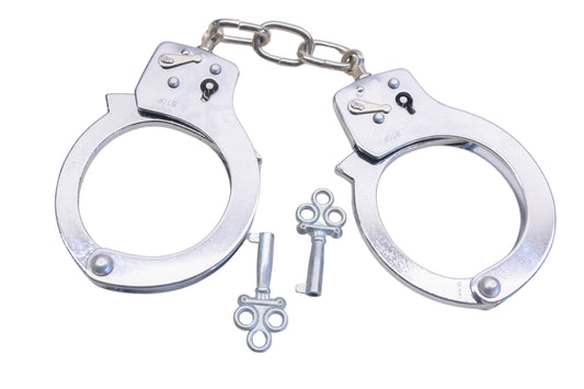 Chrome Specialties 440100, 000083 Chrome Plated Handcuffs Kit NOS