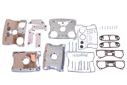 S&S 90-4050, 010345 Chrome Billet Rocker Cover Kit NOS