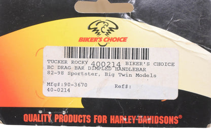 Biker's Choice 400214, 40-0214, 90-3670 Dimpled Handlebar NOS