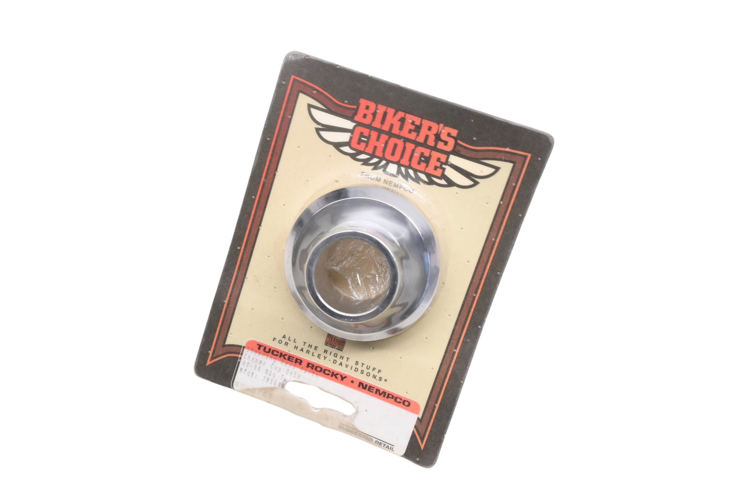Biker's Choice 49-2769, 301640 Chrome Steering Head Cup NOS