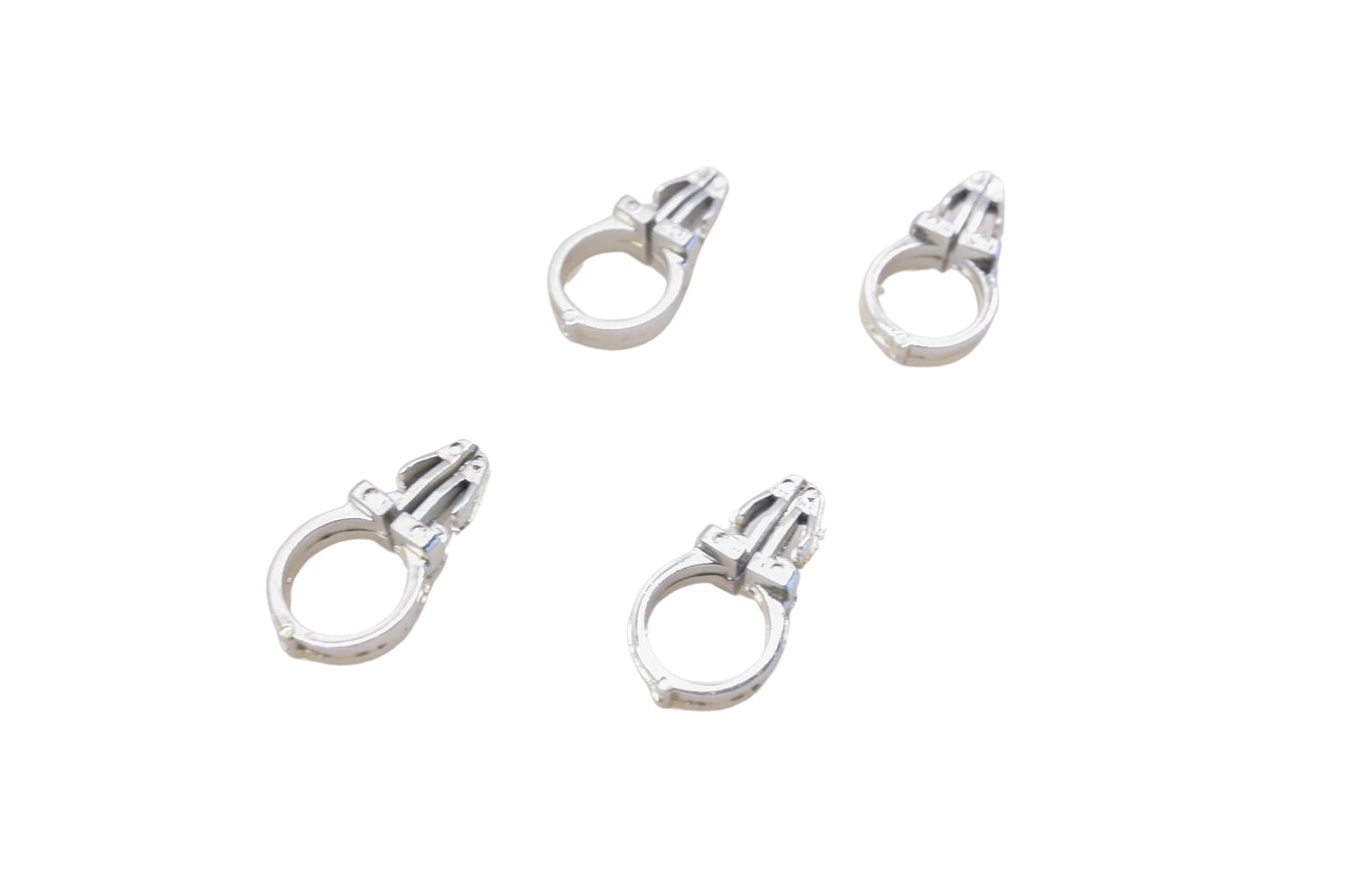Custom Chrome 10-042, 70345-84 1/2'' Chrome Wire Clips Qty 4 NOS