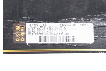 Custom Chrome 18-502, 43395-80 Disc Brake Pads NOS