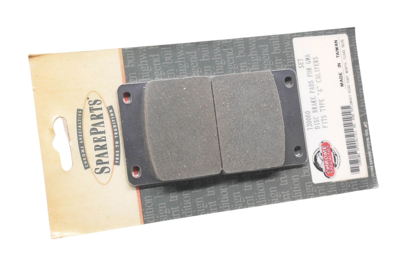 Chrome Specialties 130060 GMA Disc Brake Pads NOS