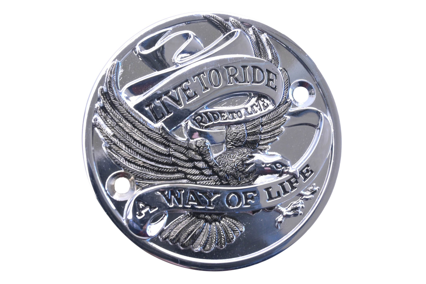 Custom Chrome 19007, 19-007 Live To Ride' Chrome Point Cover NOS