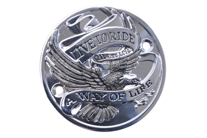 Custom Chrome 19007, 19-007 Live To Ride' Chrome Point Cover NOS