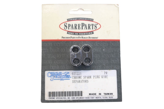 Chrome Specialties 031221 Chrome Spark Plug Wire Separators NOS