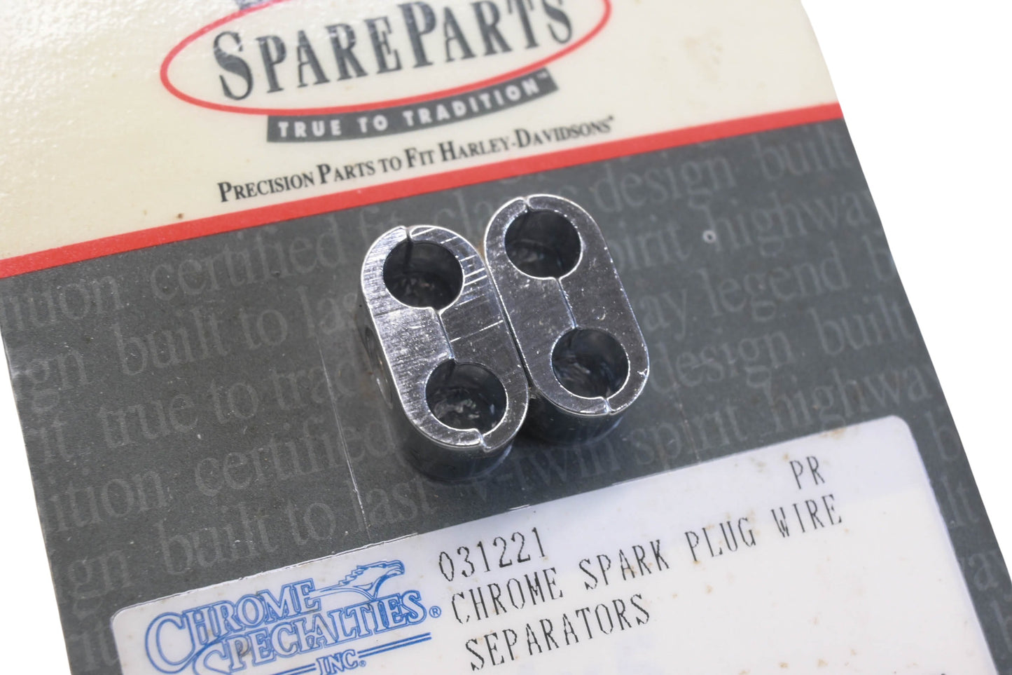 Chrome Specialties 031221 Chrome Spark Plug Wire Separators NOS