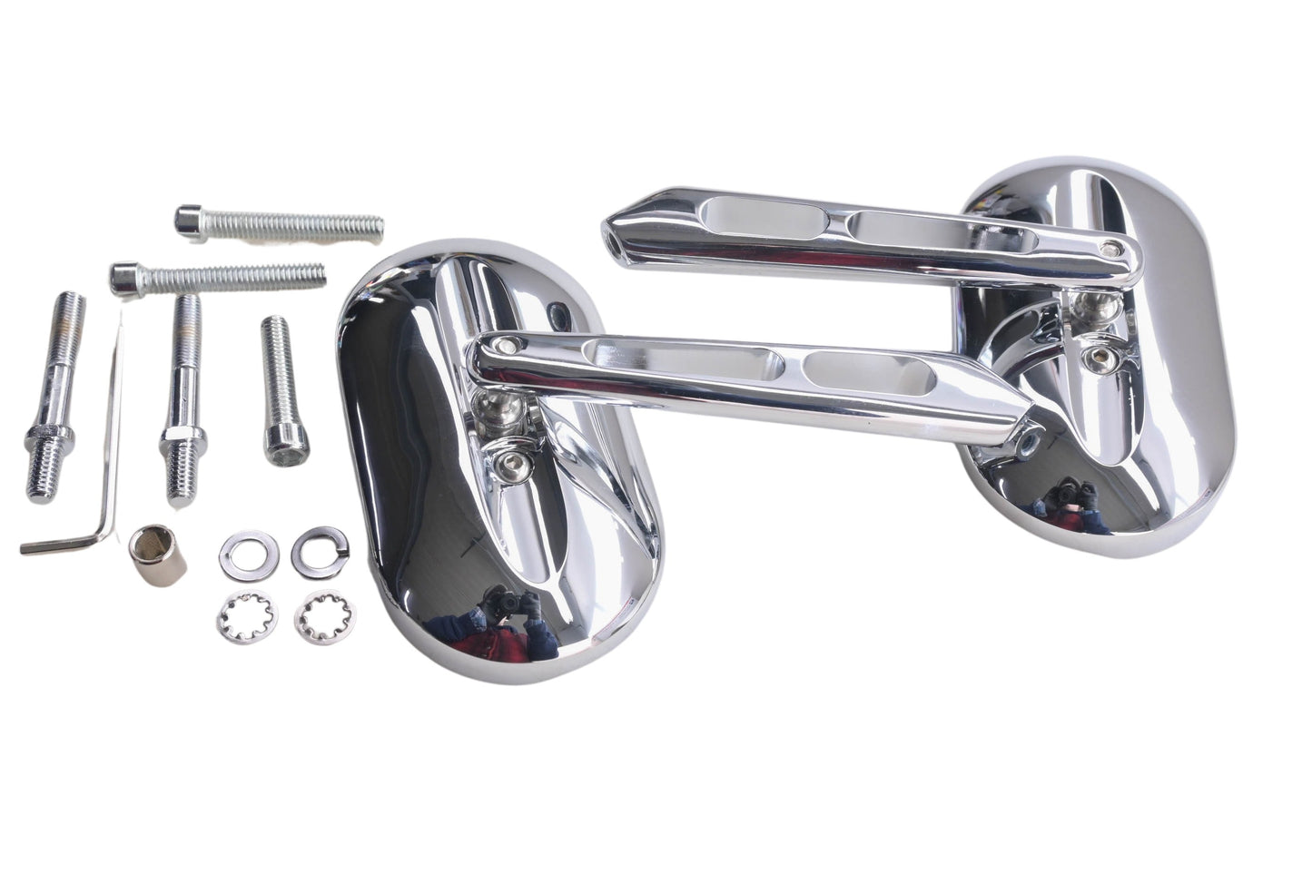 Kuryakyn 1428 Chrome Magnum Mirror Kit NOS