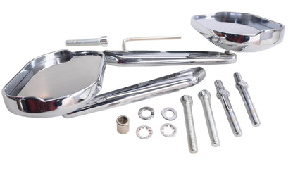 Kuryakyn 1428 Chrome Magnum Mirror Kit NOS