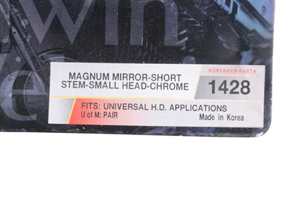Kuryakyn 1428 Chrome Magnum Mirror Kit NOS
