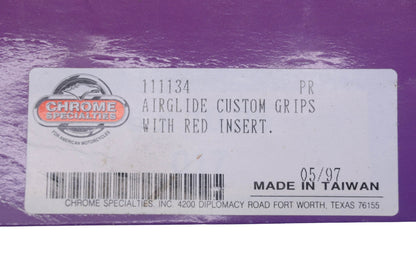 Chrome Specialties 111134 Red Ribbed Throttle Sleeve Kit NOS