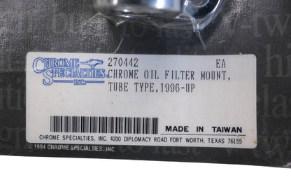 Chrome Specialties 270442 Chrome Oil Filter Mount Kit NOS